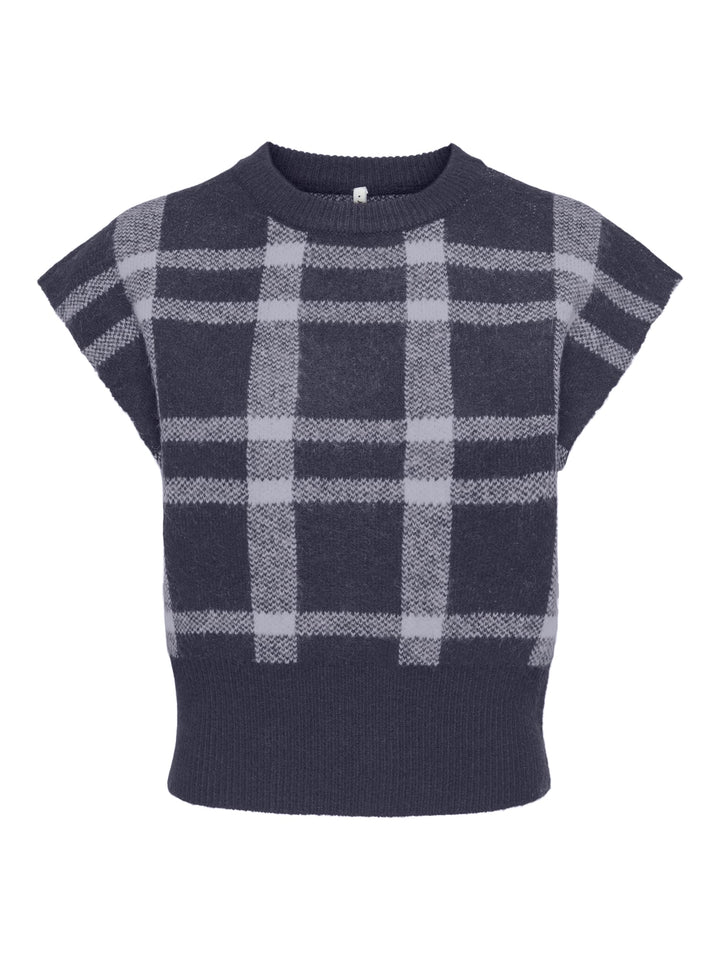 Only 15386869 Carla top k/m dames blauw dessin