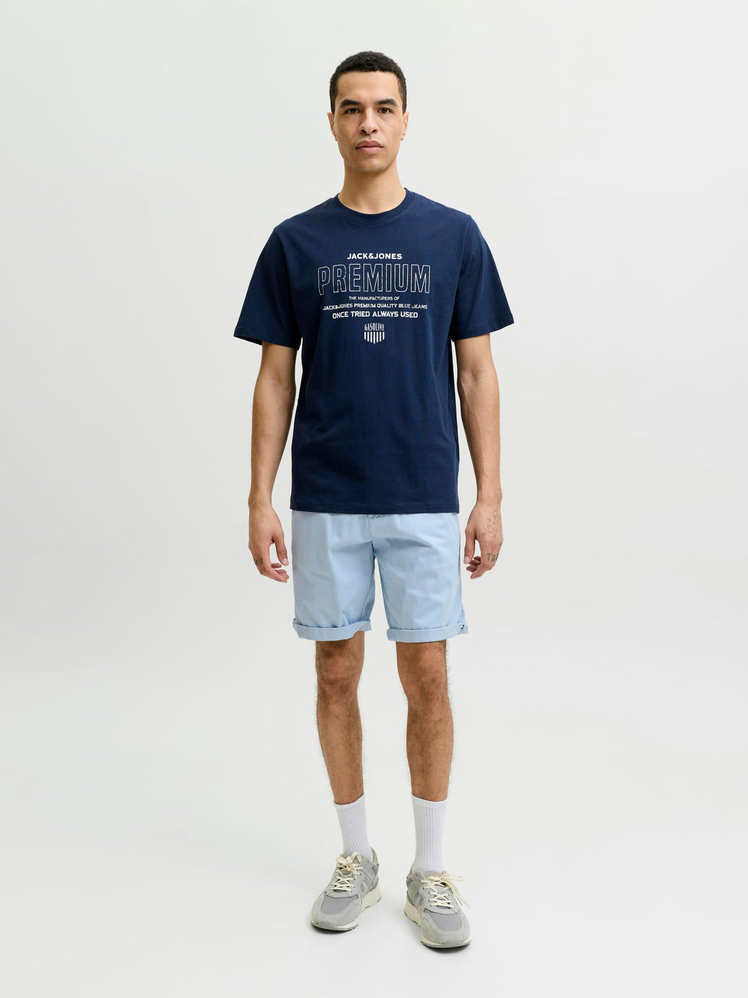 Jack & Jones Bowie Chino Shorts lichtblauw – heren