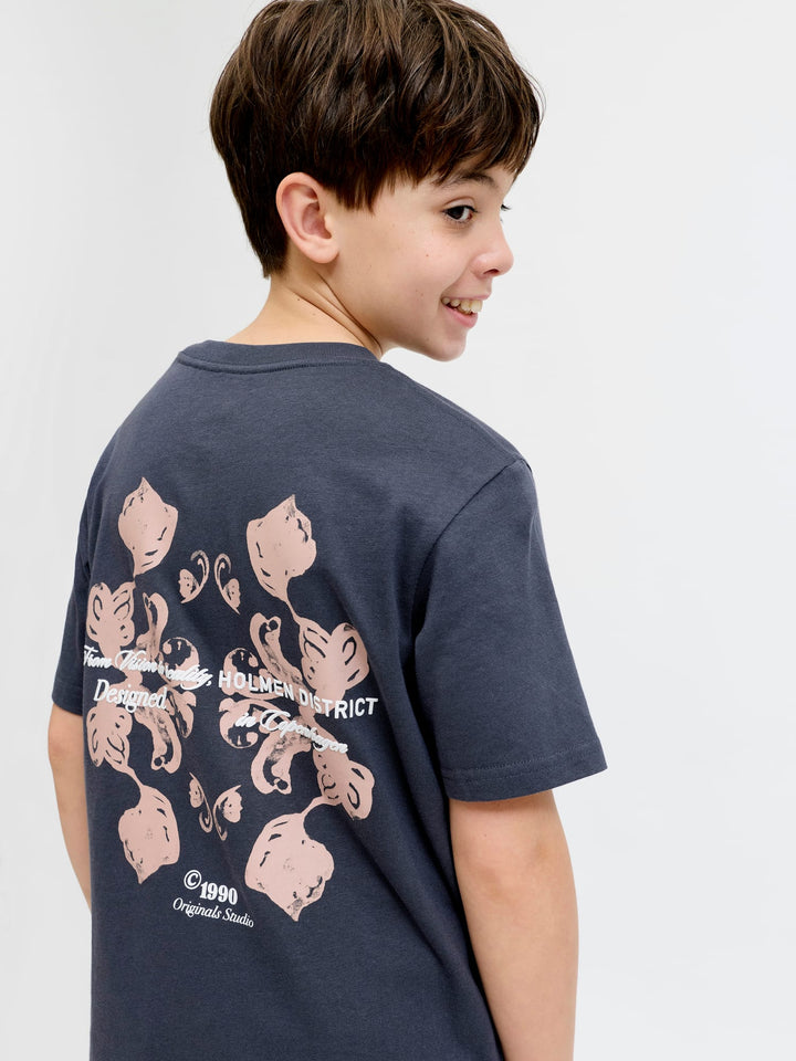 Jack & Jones Kids T-shirt Montauk navy – jongens