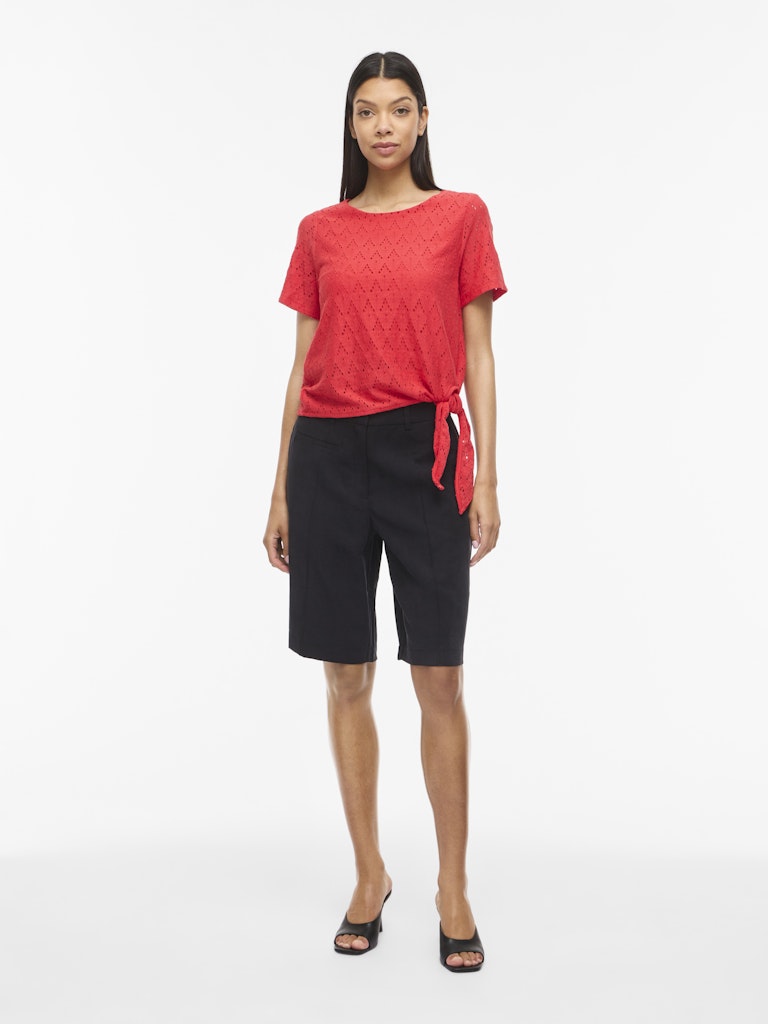 Vila 14113647 Amalina top k/m dames rood