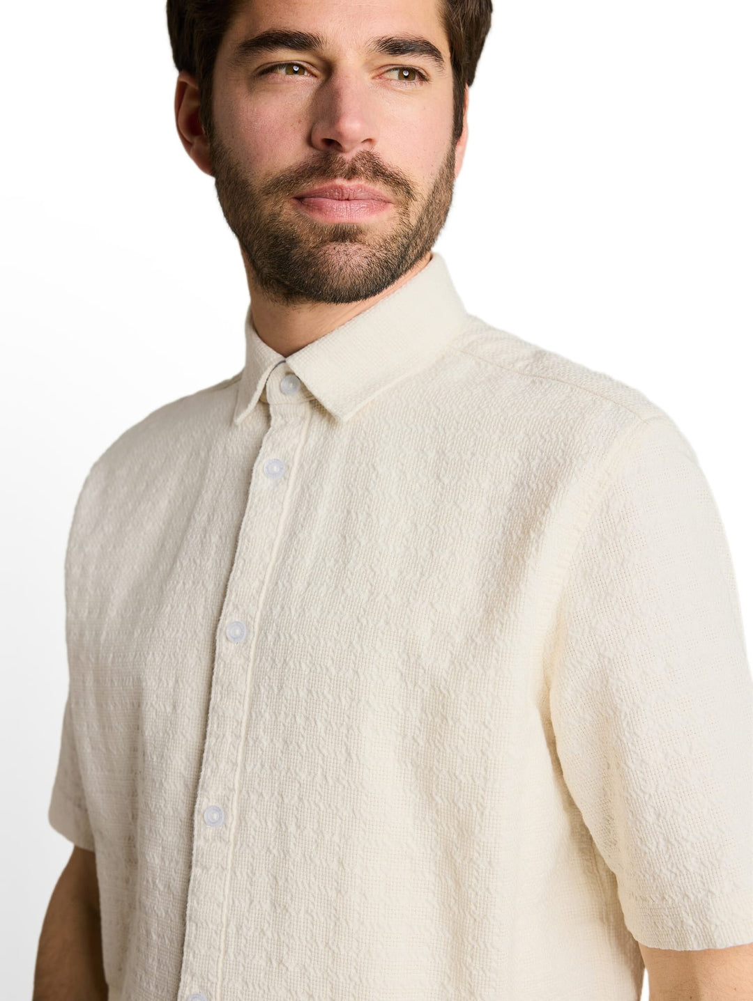 Tom Tailor overhemd k/m ecru – heren