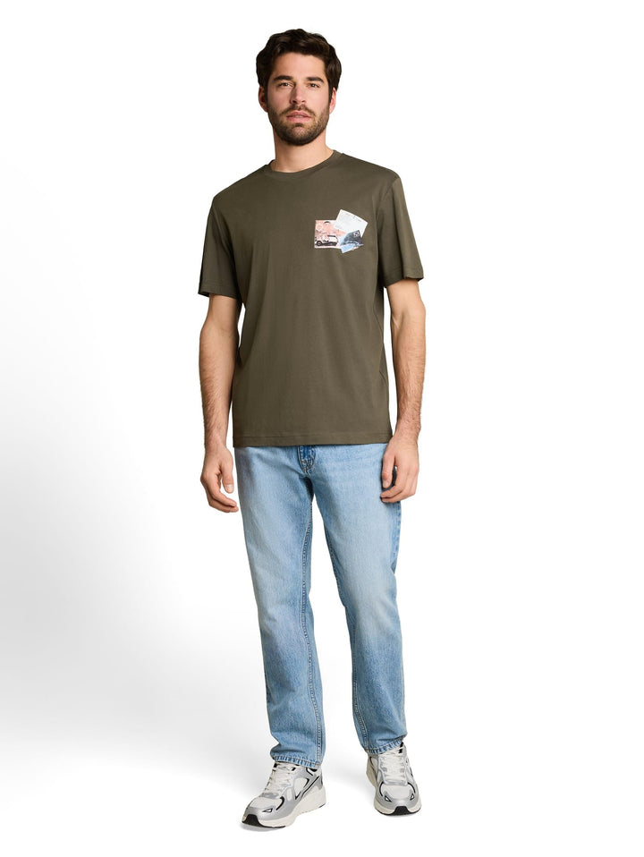 Tom Tailor T-shirt met fotoprint army – heren