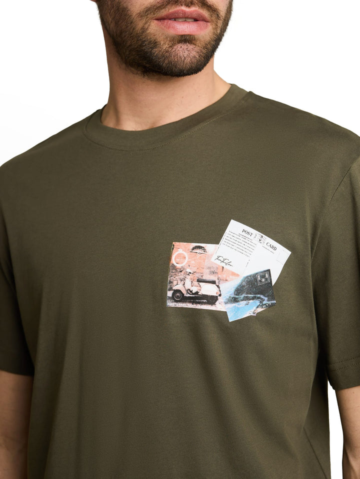 Tom Tailor T-shirt met fotoprint army – heren