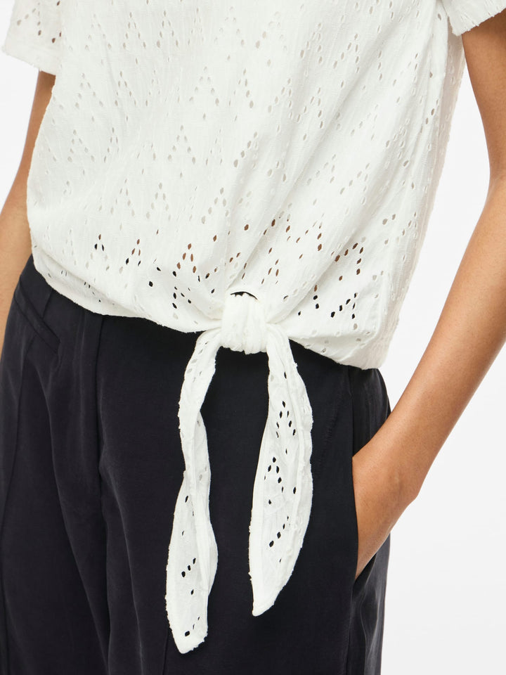 Vila 14113647 Amalina top k/m dames wit
