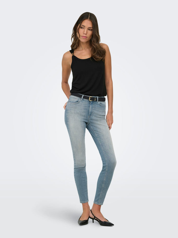 Jacqueline de Yong JDYUFFA S/L Top Zwart – dames