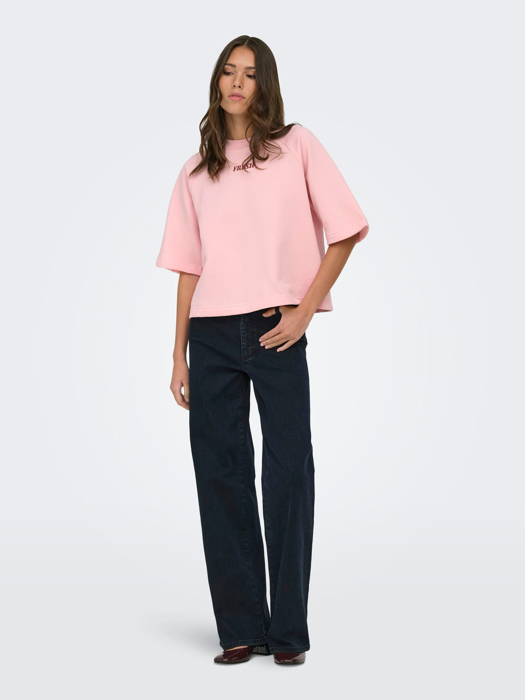 Jacqueline de Yong Olivia sweater roze – dames