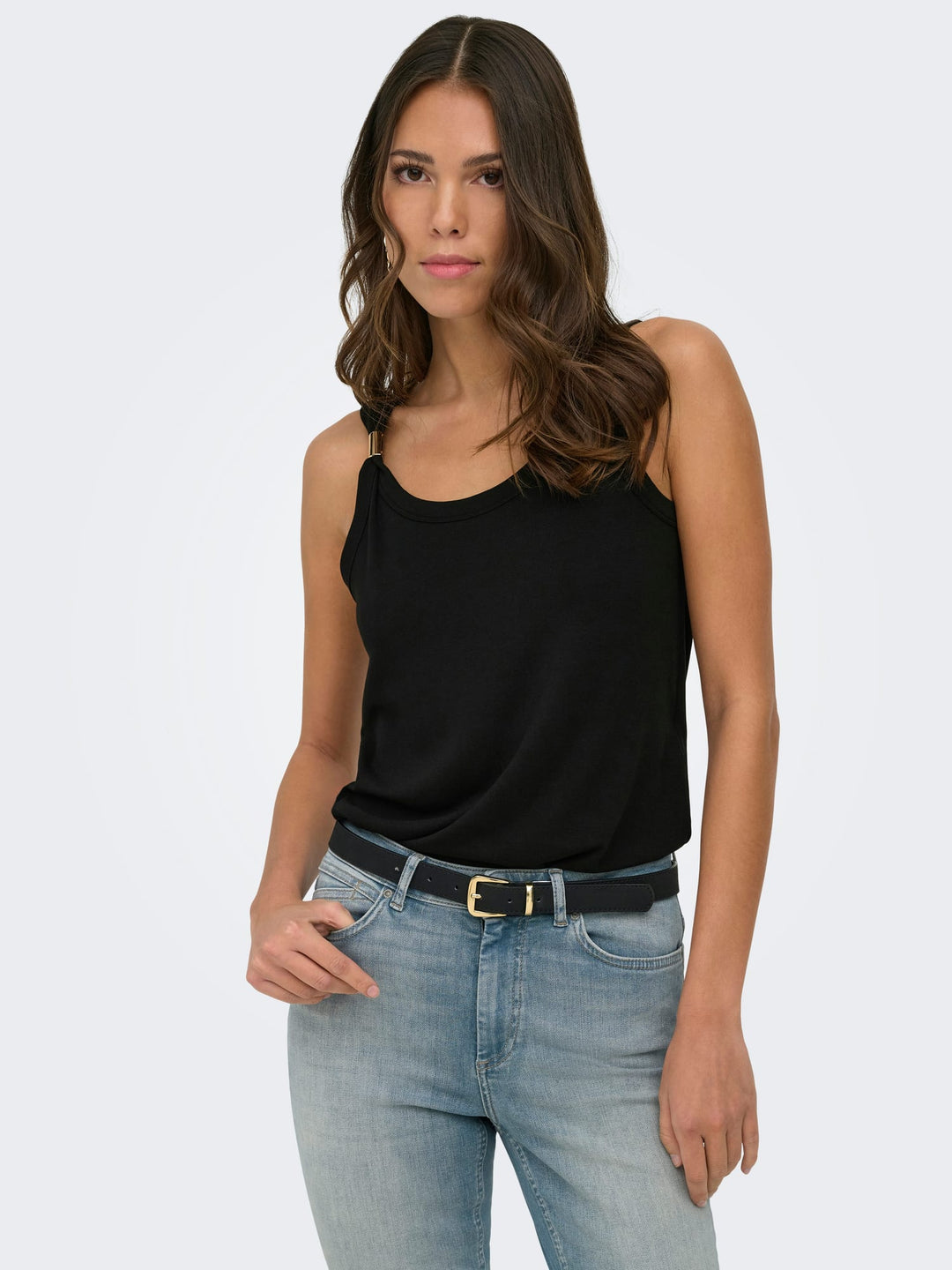 Jacqueline de Yong JDYUFFA S/L Top Zwart – dames