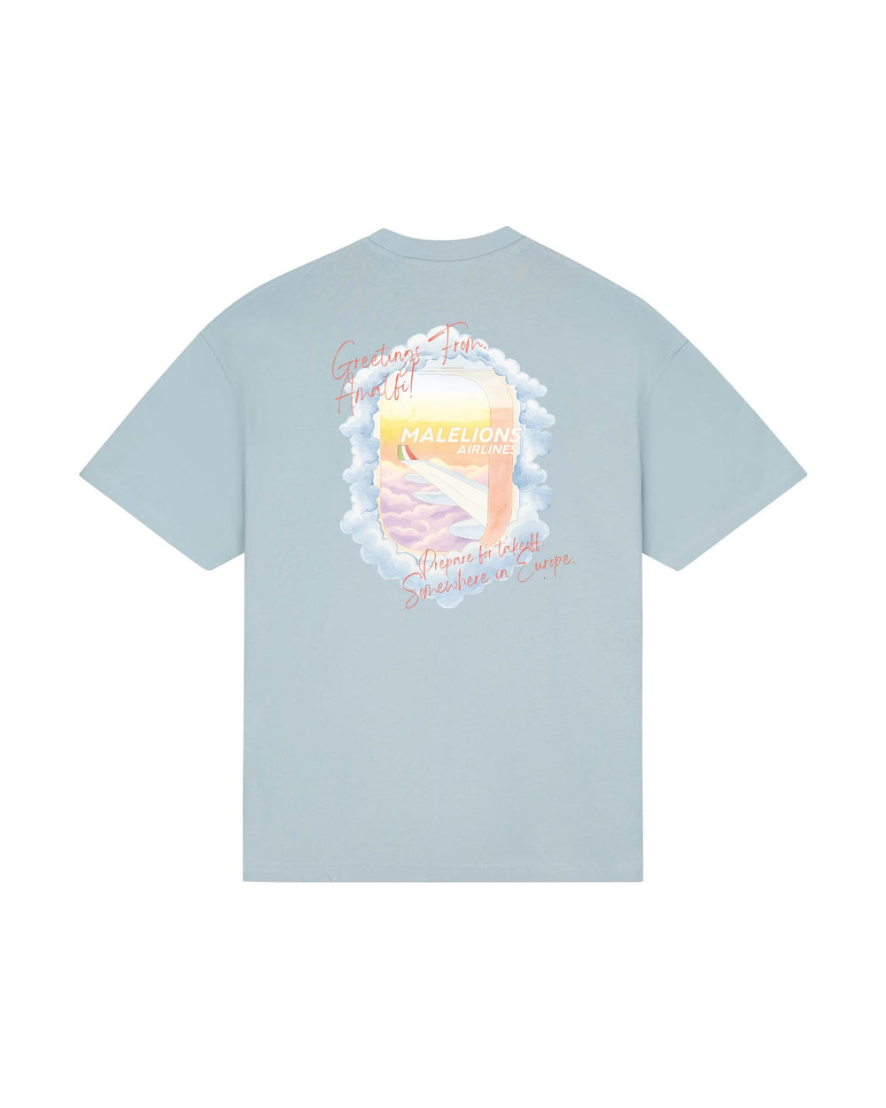 Malelions men MMC30026042 t-shirt lichtblauw – heren