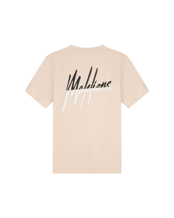 Malelions men Split T-Shirt zalm/peach – heren