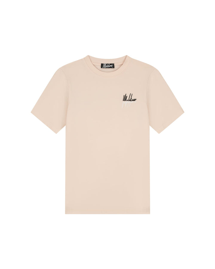 Malelions men Split T-Shirt zalm/peach – heren