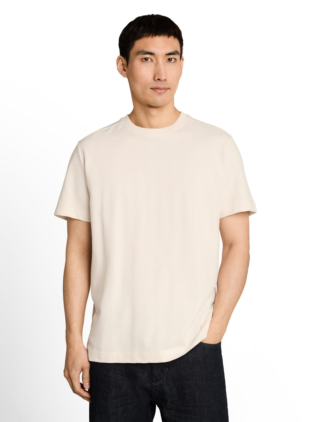 Tom Tailor T-shirt ecru – heren