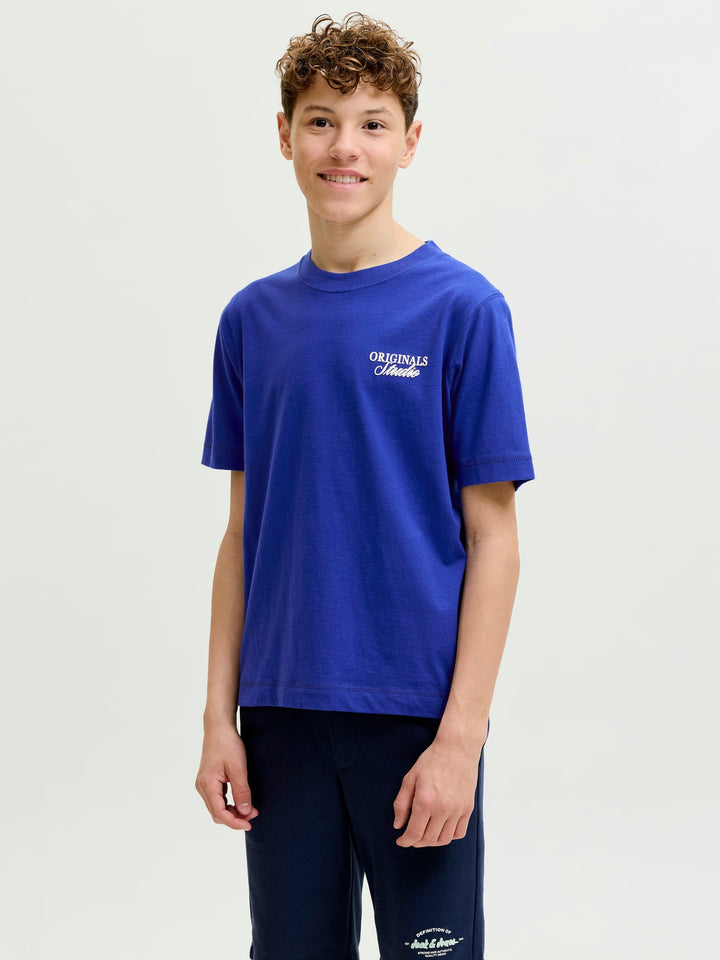 Jack & Jones Kids T-shirt Kobalt – jongens