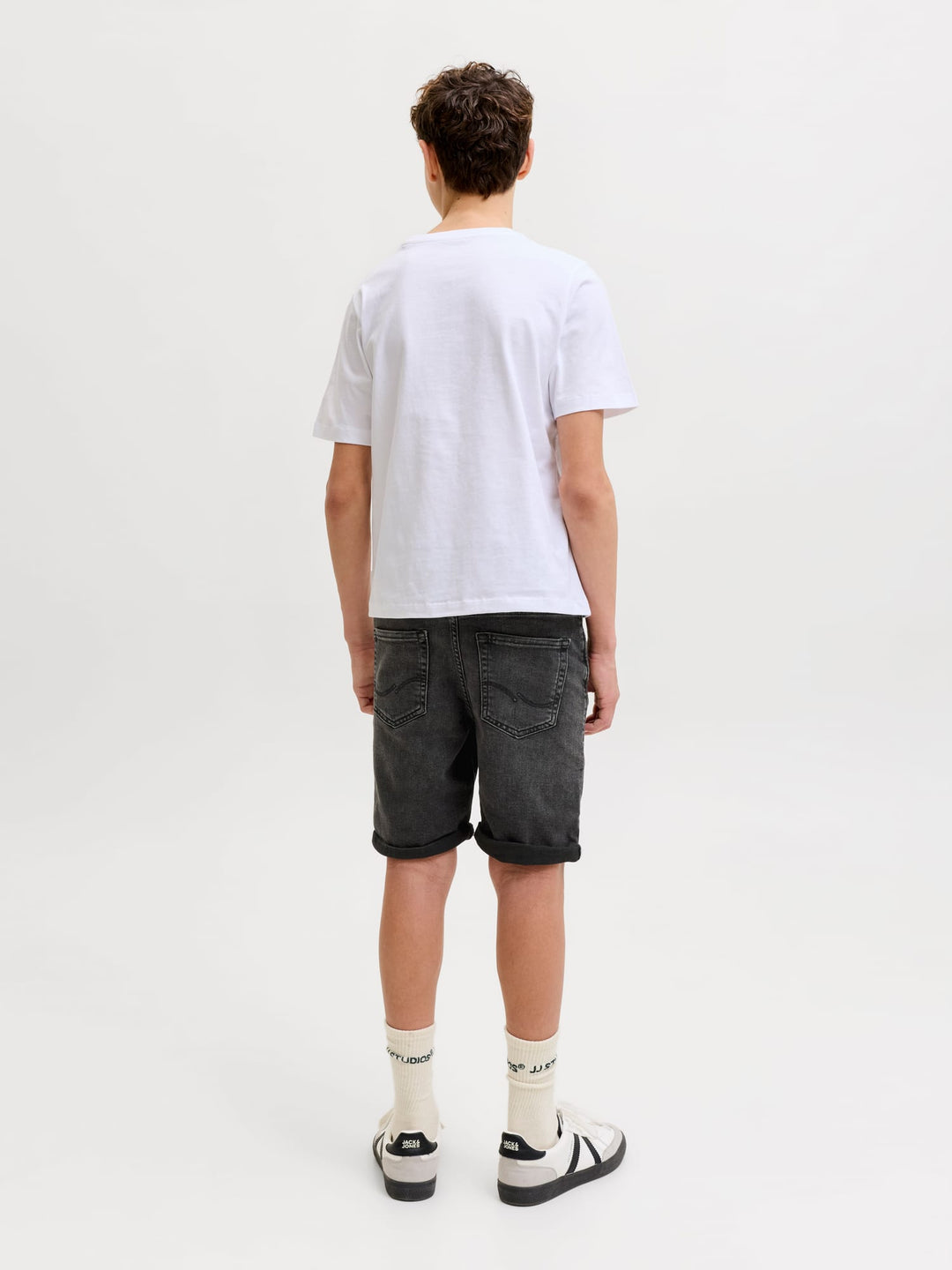 jack & jones kids short denim jongens zwart – Rick - Black Denim