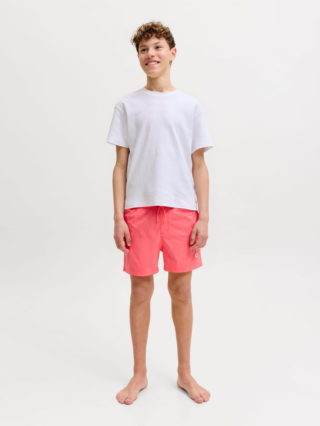 Jack & Jones Kids Maui zwembroek koraal rood – jongens