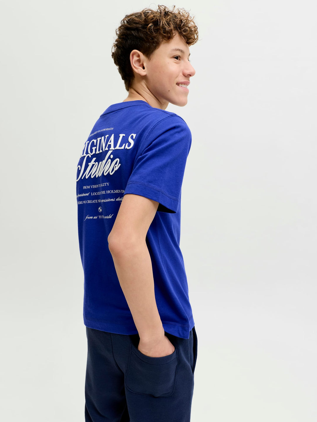 Jack & Jones Kids T-shirt Kobalt – jongens