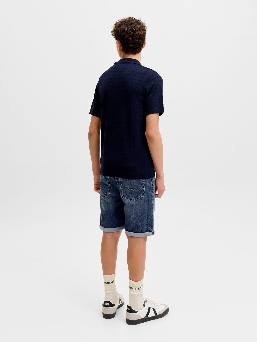 Jack & Jones Kids Rick short denim – jongens - Blue Denim