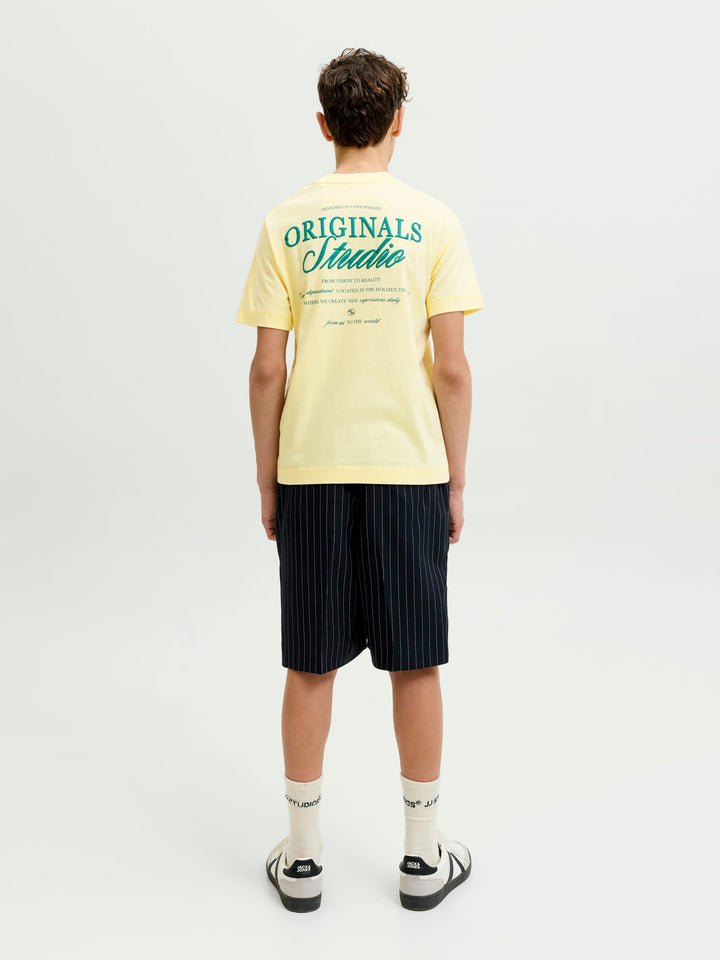 Jack & Jones Kids T-shirt licht geel – jongens