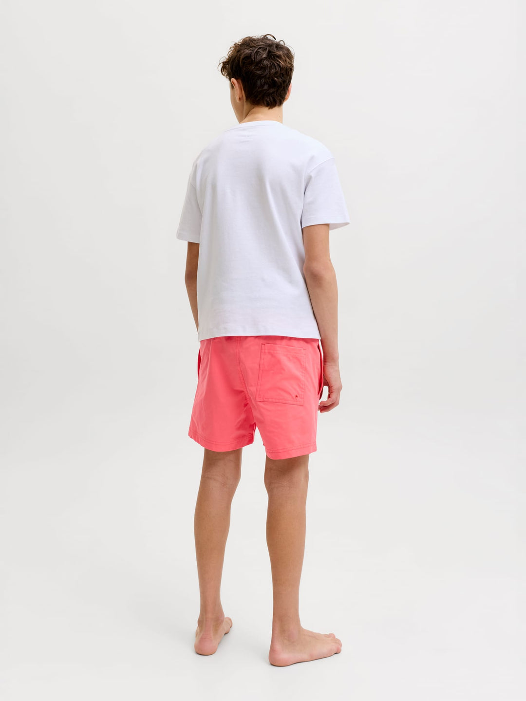 jack & jones kids 12291899 Maui zwembroek jongens koraal rood