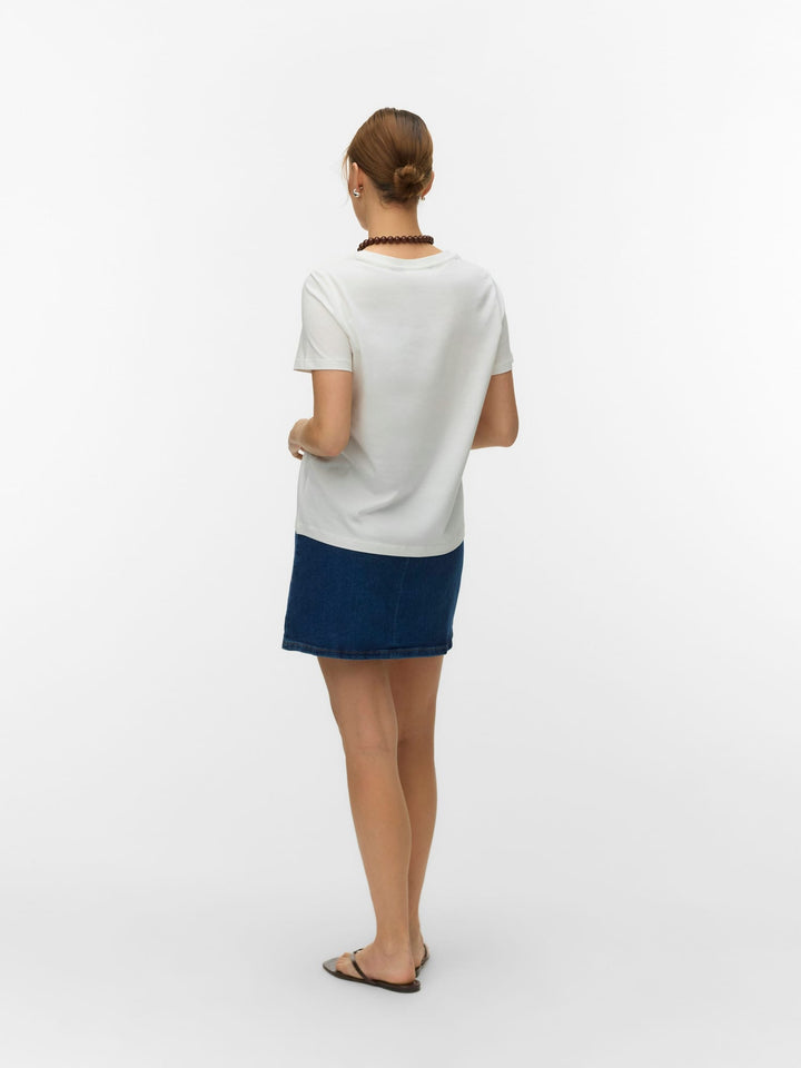 VERO MODA Lise T-shirt off-white – dames