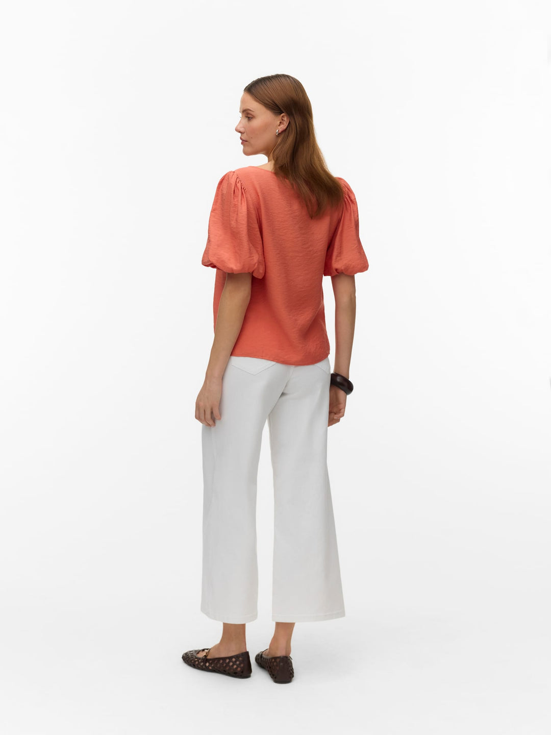 VERO MODA Nellie blouse oranje – dames top k/m