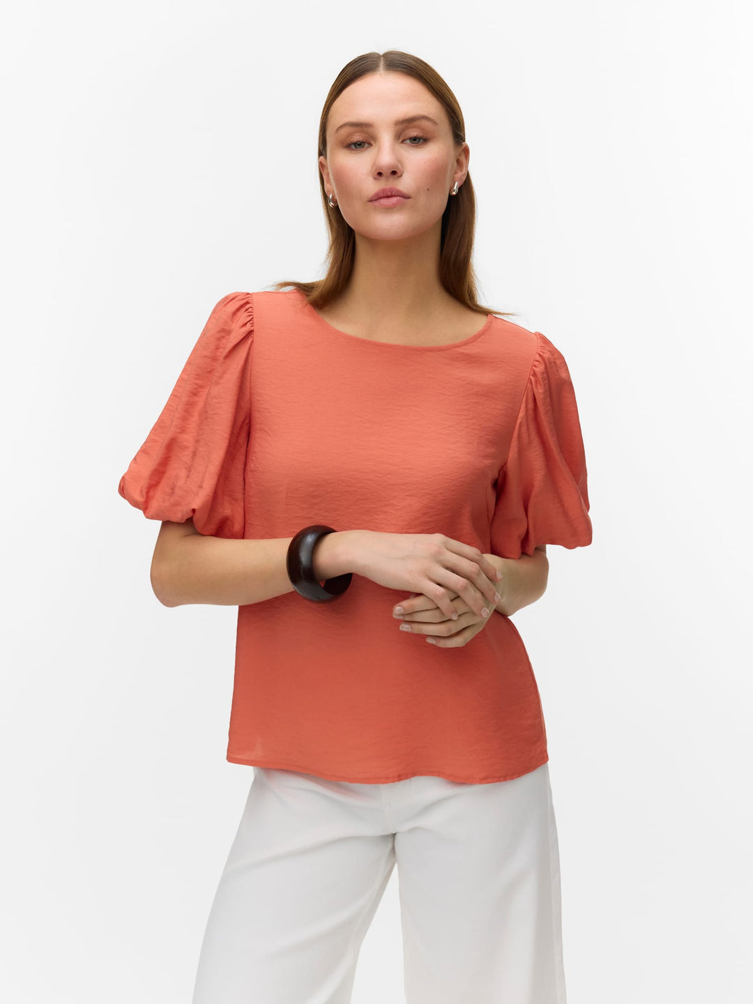 VERO MODA Nellie blouse oranje – dames top k/m