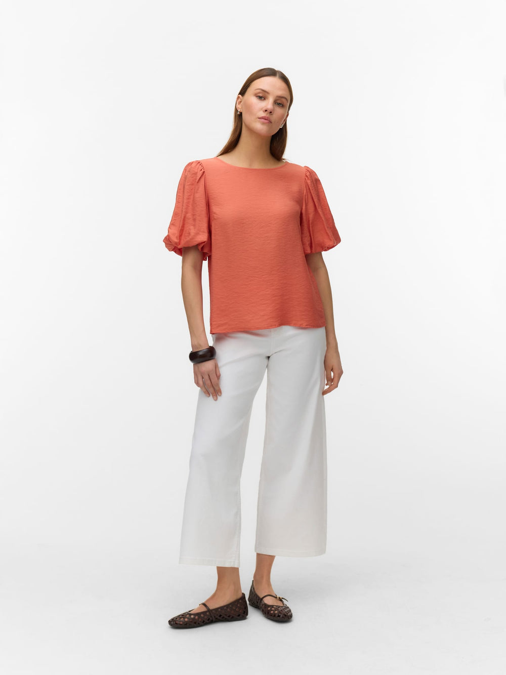 VERO MODA Nellie blouse oranje – dames top k/m