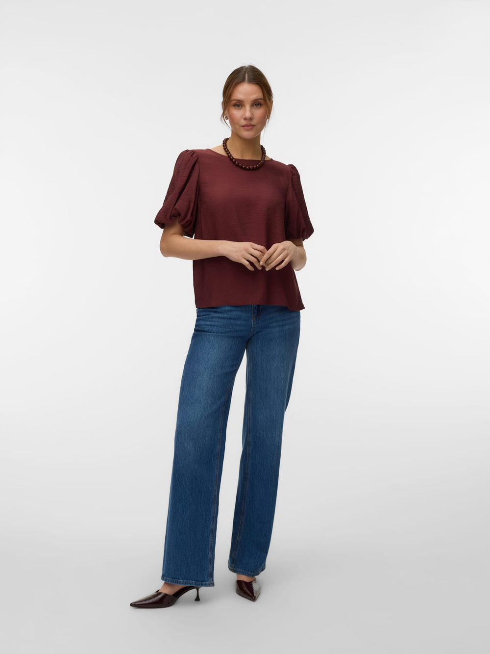 VERO MODA Nellie blouse bordeaux – dames