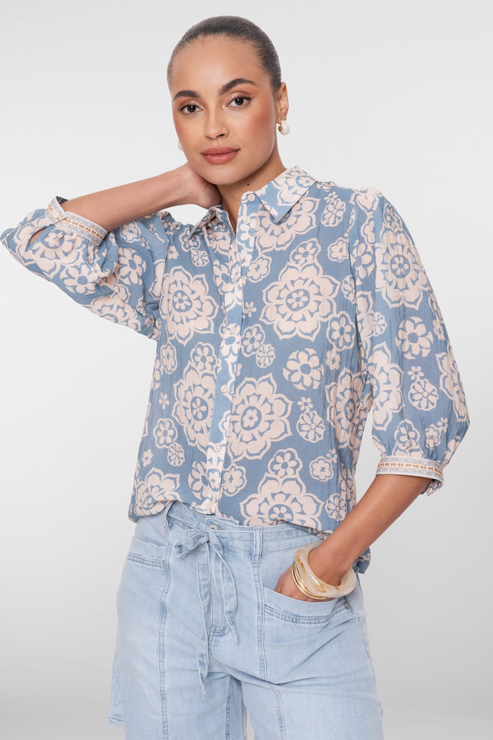 Geisha blouse 63466-20 navy – dames