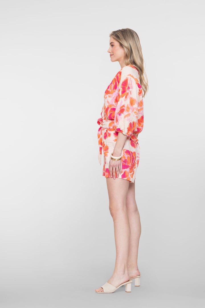 Geisha short dames oranje dessin – 61432-20