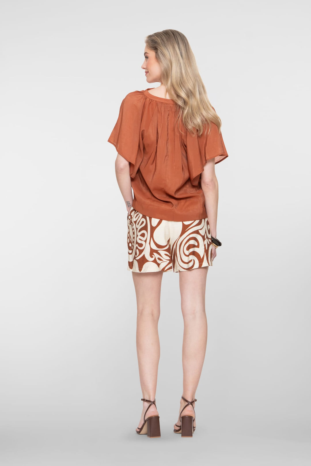 Geisha short dames ecru dessin – 61400-26