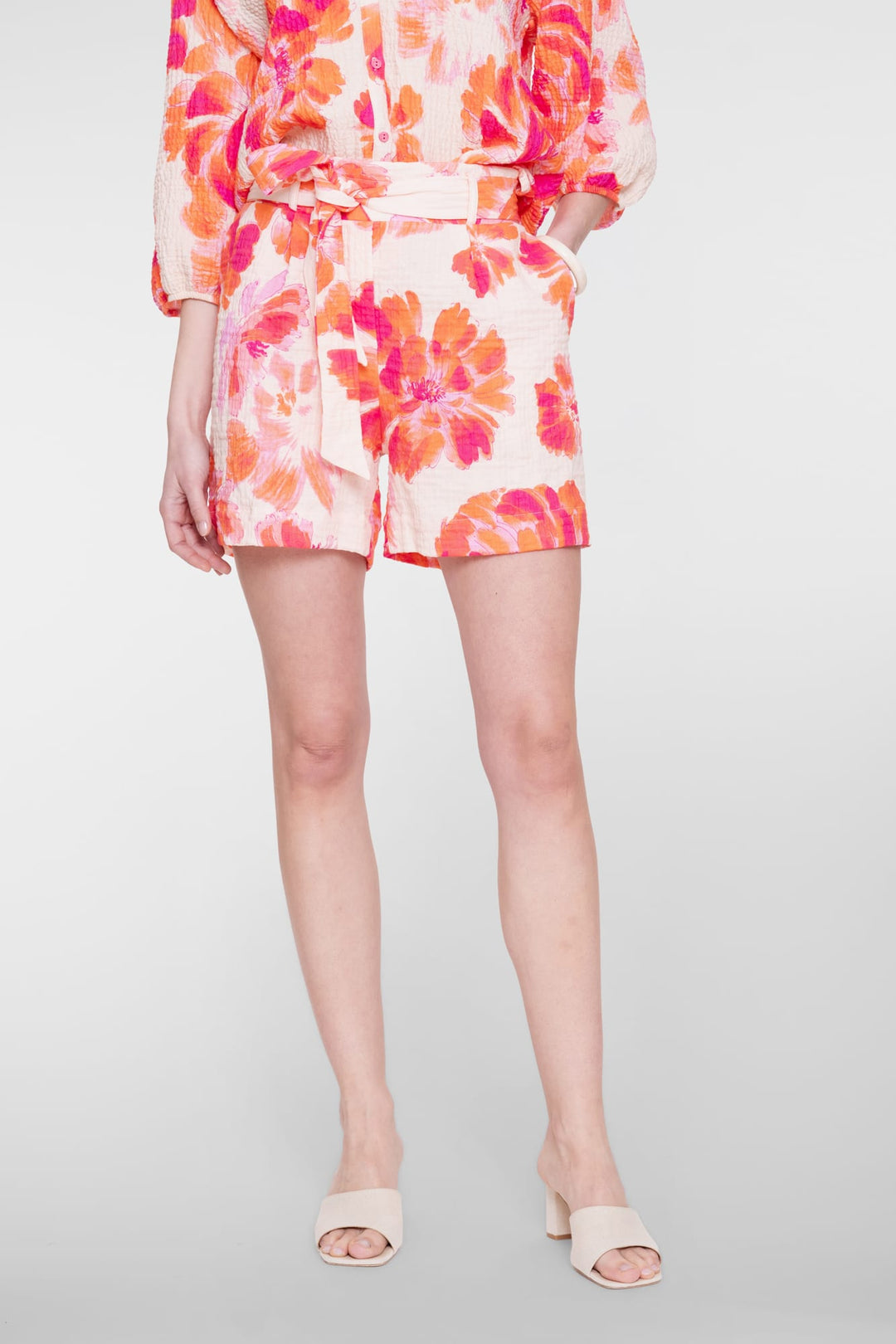 Geisha short dames oranje dessin – 61432-20