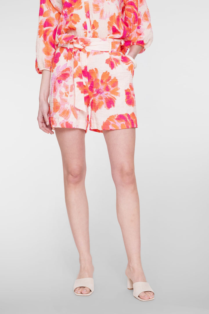Geisha 61432-20 short dames oranje dessin