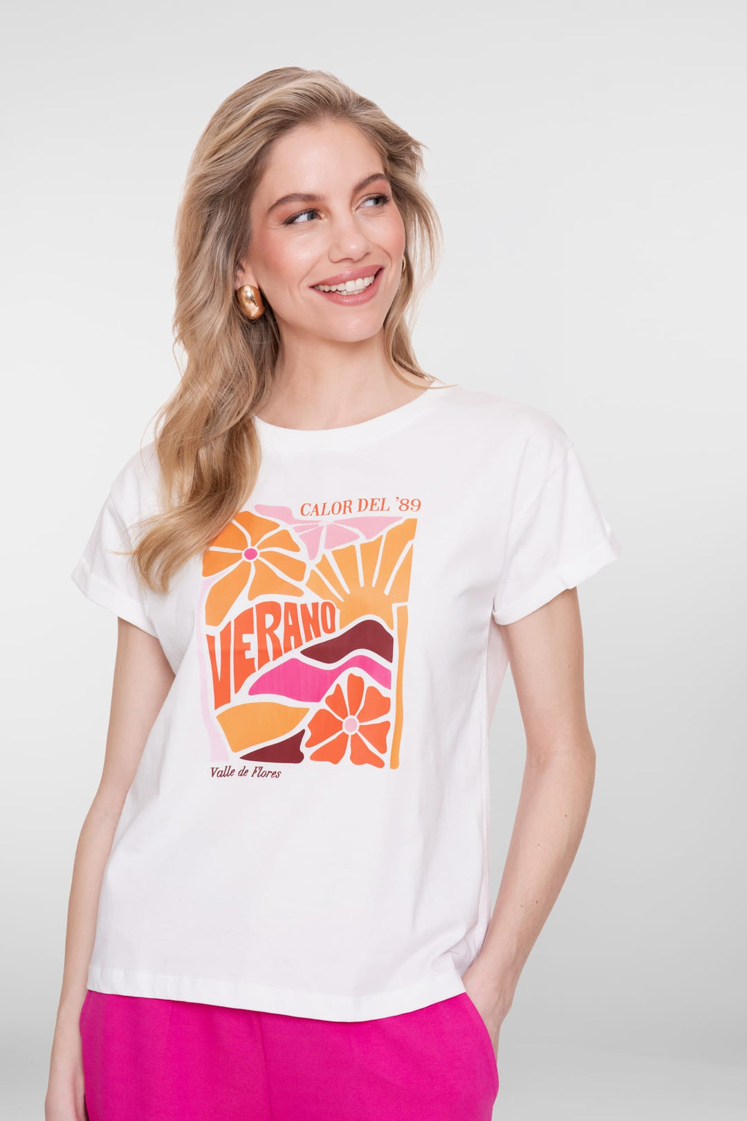Geisha T-shirt 62355-24 off-white – dames