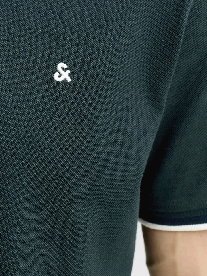 Jack & Jones Epaulos polo donkergroen – heren