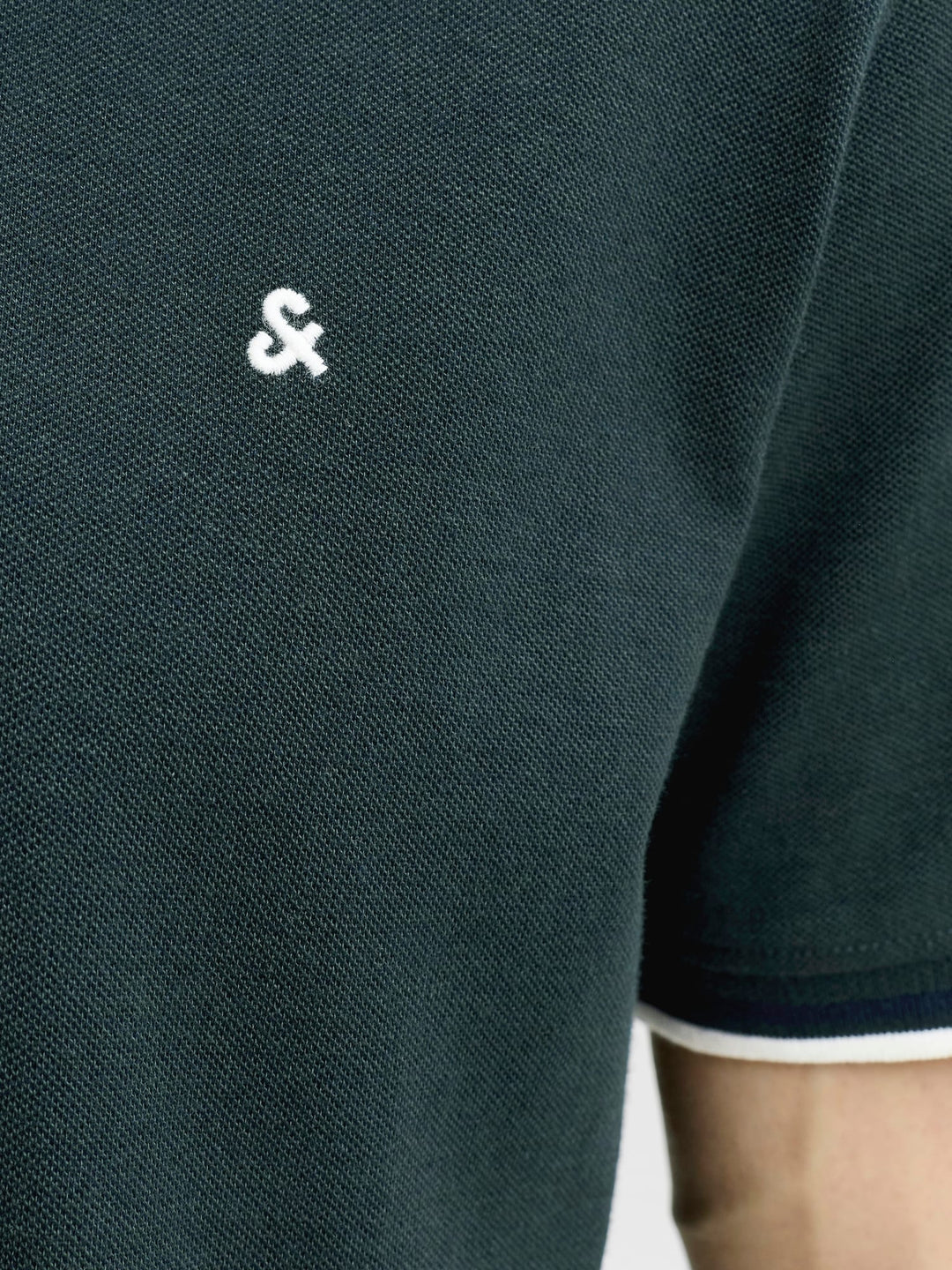Jack &amp; Jones 12136668 Epaulos polo k/m donkergroen – heren