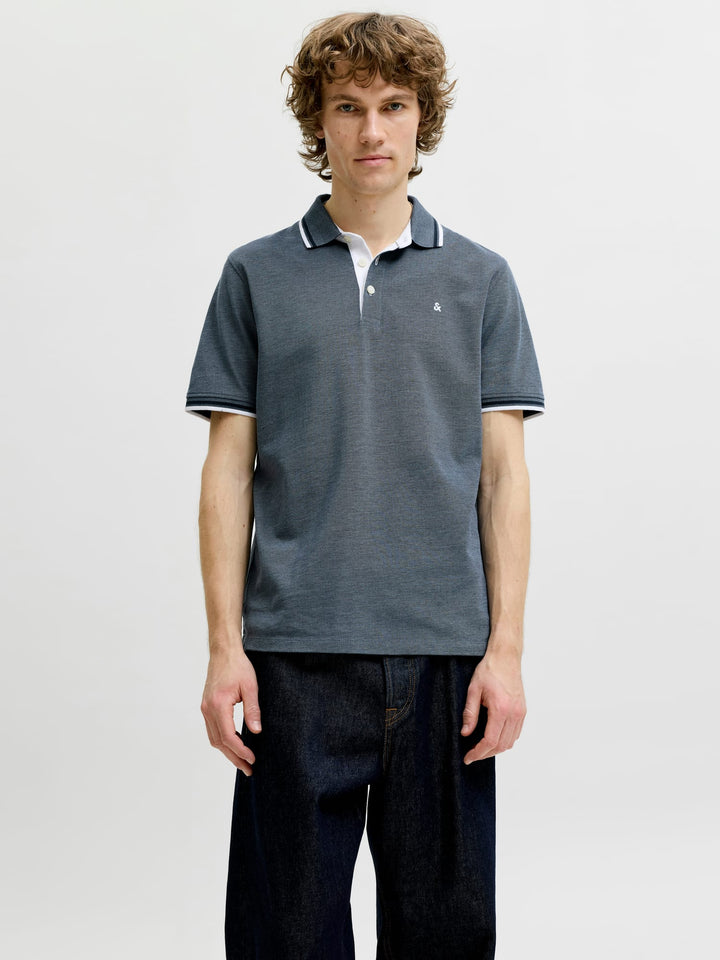Jack & Jones 12136668 Paulus polo k/m heren blauw melee