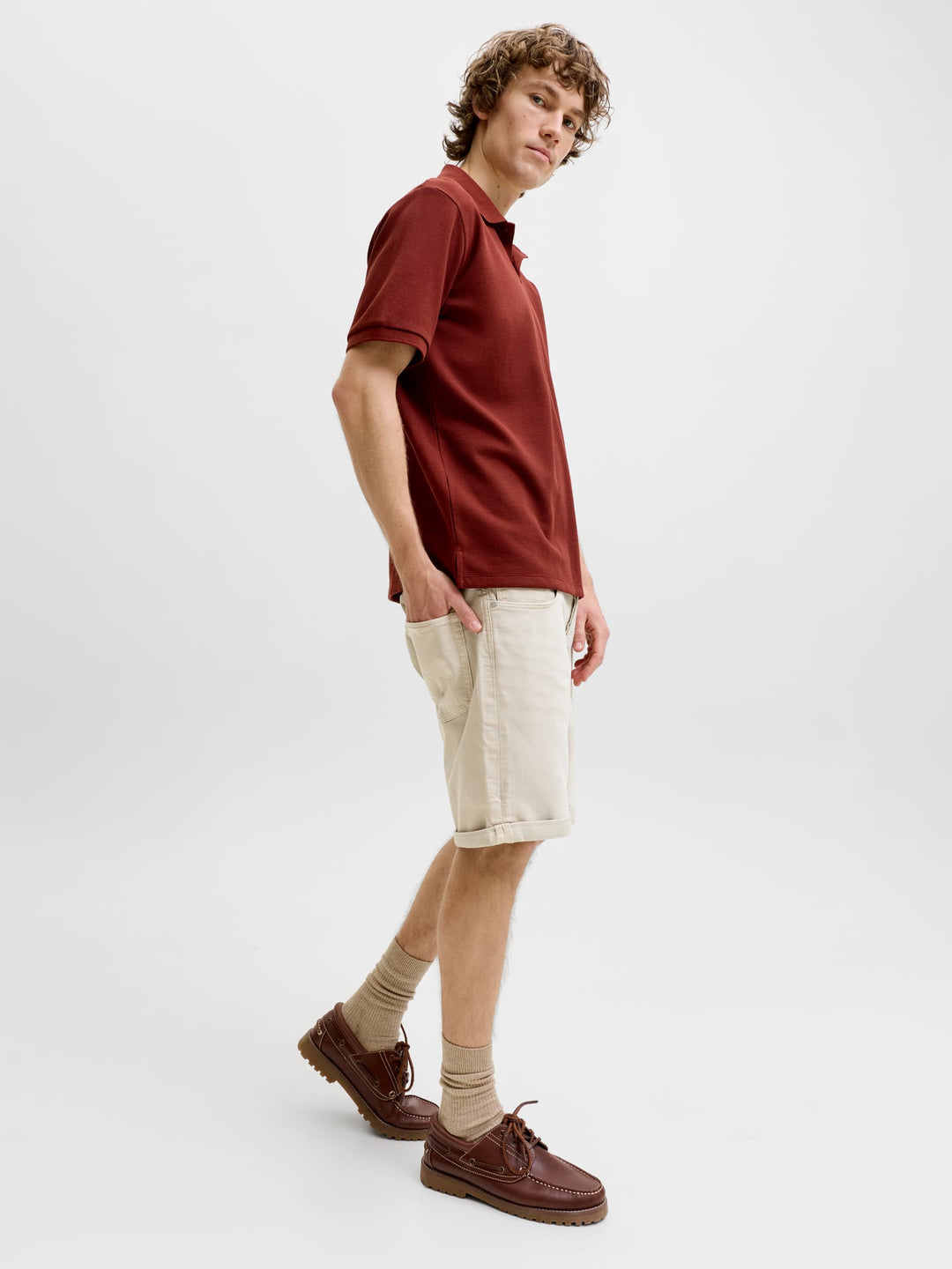 Jack & Jones Rick short denim beige – heren