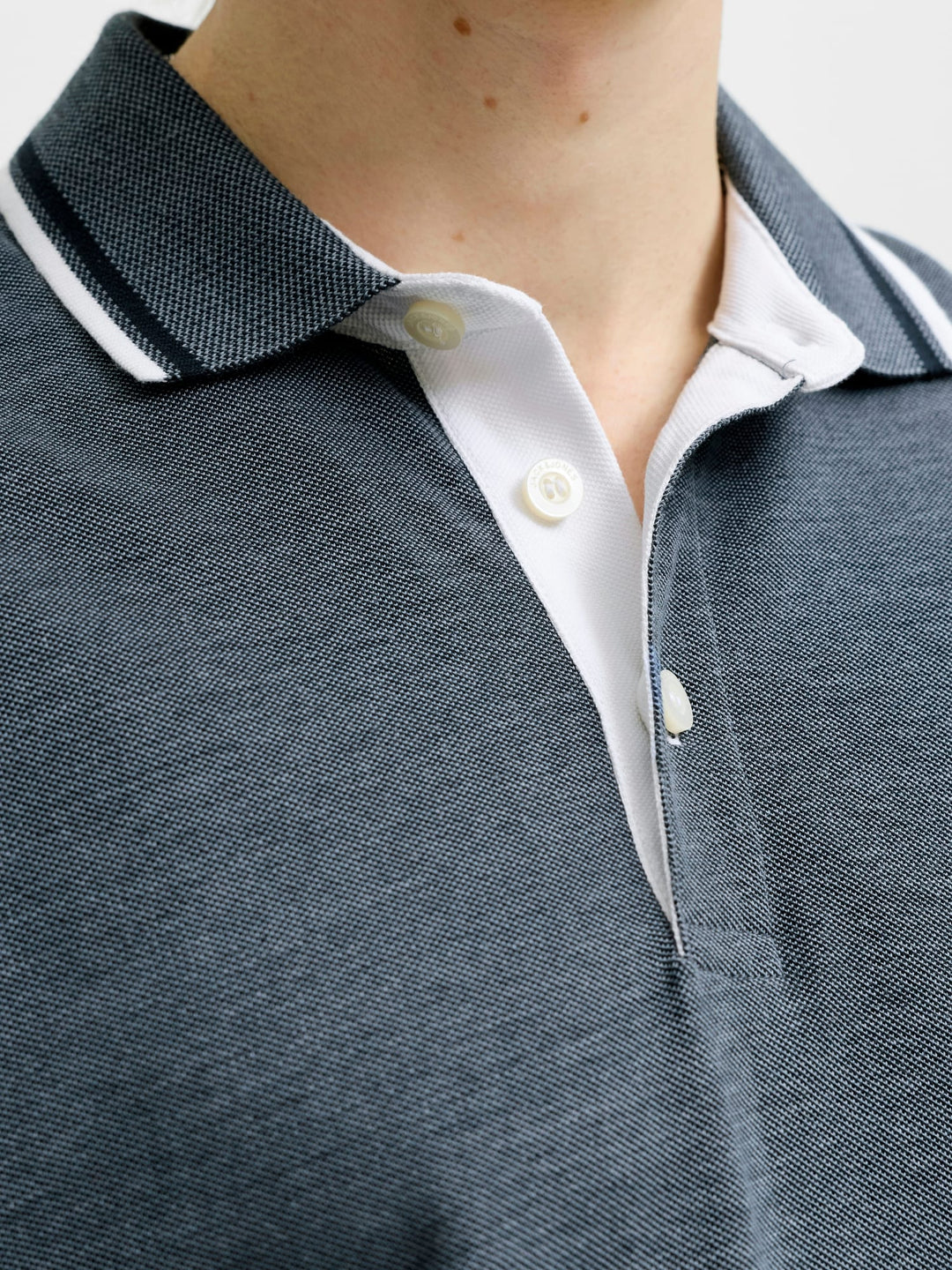Jack & Jones 12136668 Paulus polo k/m heren blauw melee