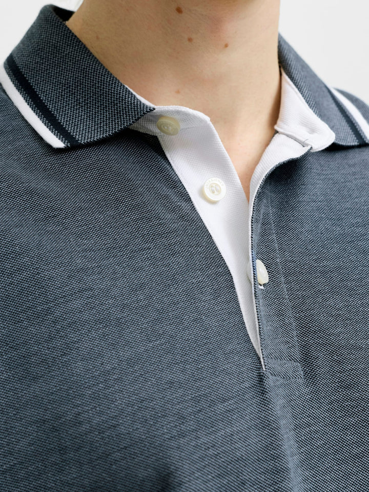 Jack & Jones 12136668 Paulus polo k/m heren blauw melee