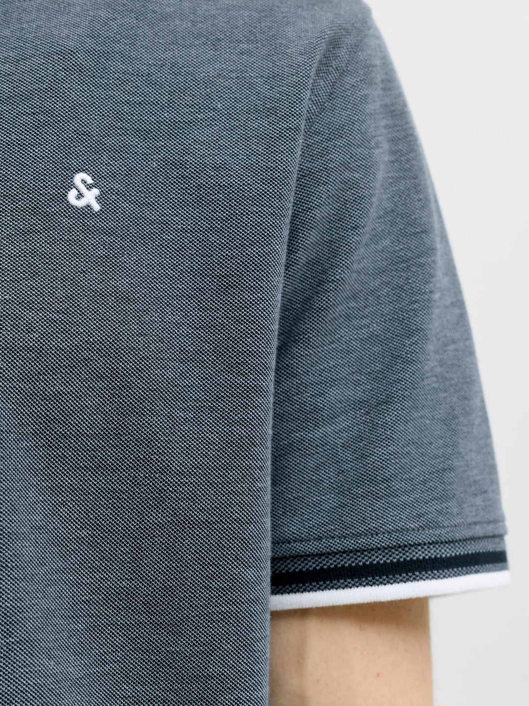 Jack & Jones polo k/m heren blauw melee – JJEPAULOS