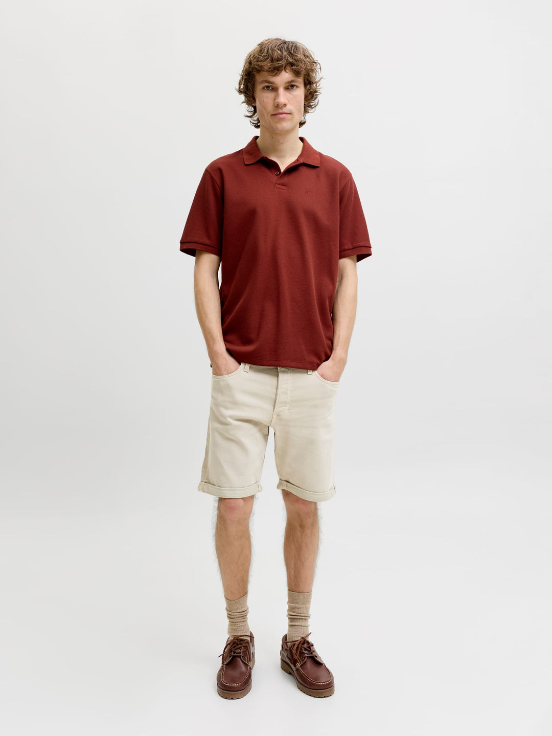 Jack & Jones Rick short denim beige – heren