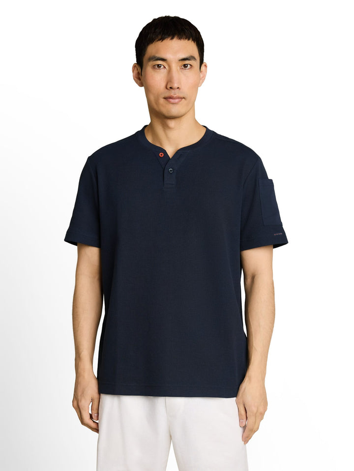 Tom Tailor Henley T-shirt navy – heren