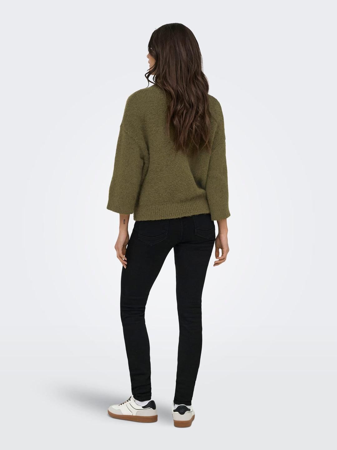 Only 15375131 Maggie vest gebreid olijf – dames