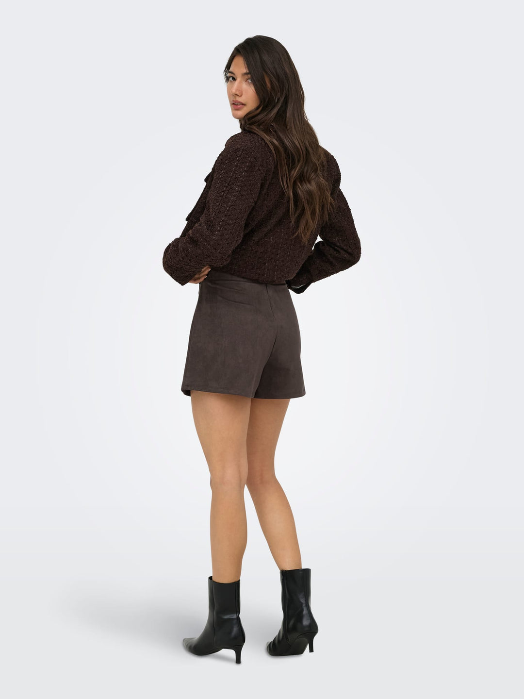 Only Rinea skort bruin melee – dames
