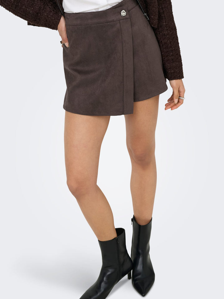 Only Rinea skort bruin melee – dames