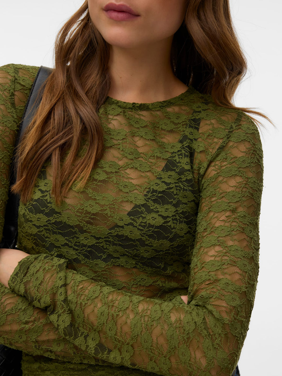 VERO MODA 10351517 Bonita top l/m olijf