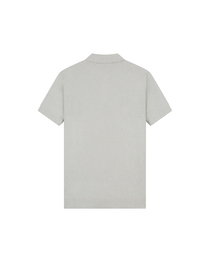 Malelions Men Bouclé Polo lichtgrijs – heren