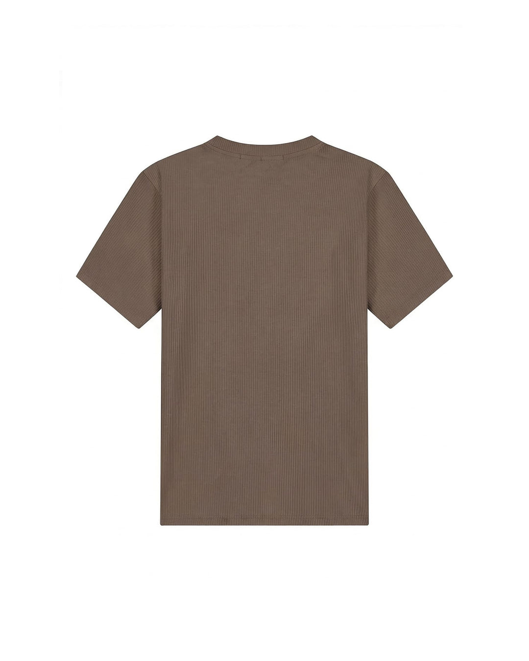 Malelions men Ribbed T-Shirt bruin – heren