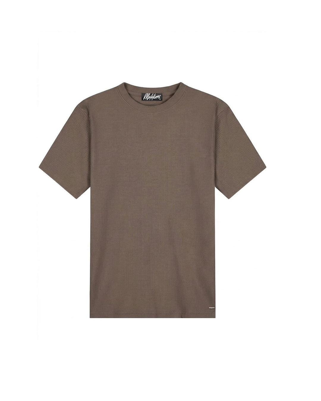 Malelions men Ribbed T-Shirt bruin – heren