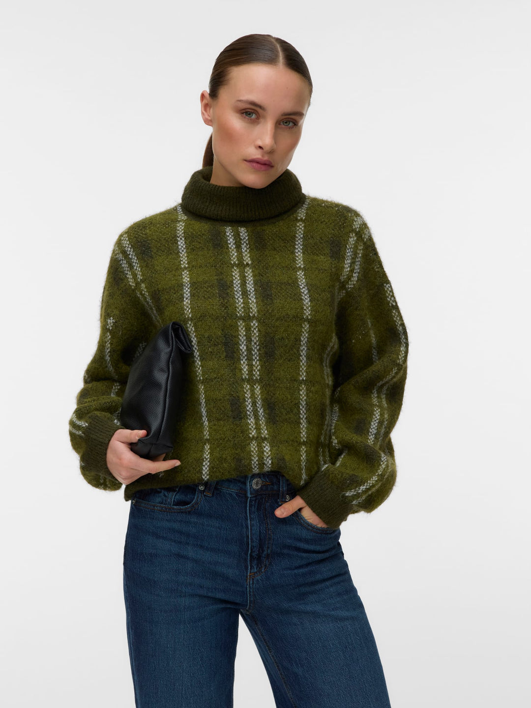 VERO MODA 10350428 Toby trui dames donkergroen